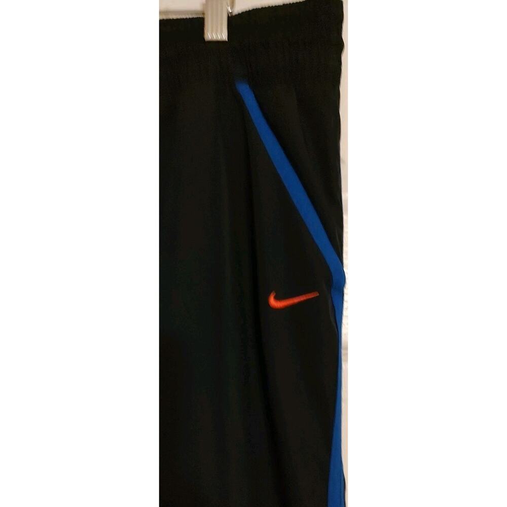 Nike Women's Track Dri Fit Navy Blue / Bright Blue Pink Swoosh Pants - XL 16-18 - Picture 2 of 7